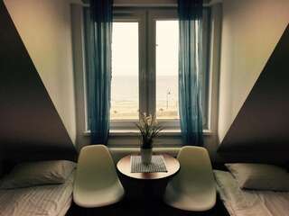 Отели типа «постель и завтрак» Pokoje Przy Plaży Dalba Крыница-Морска Двухместный номер с 2 отдельными кроватями и видом на море-20